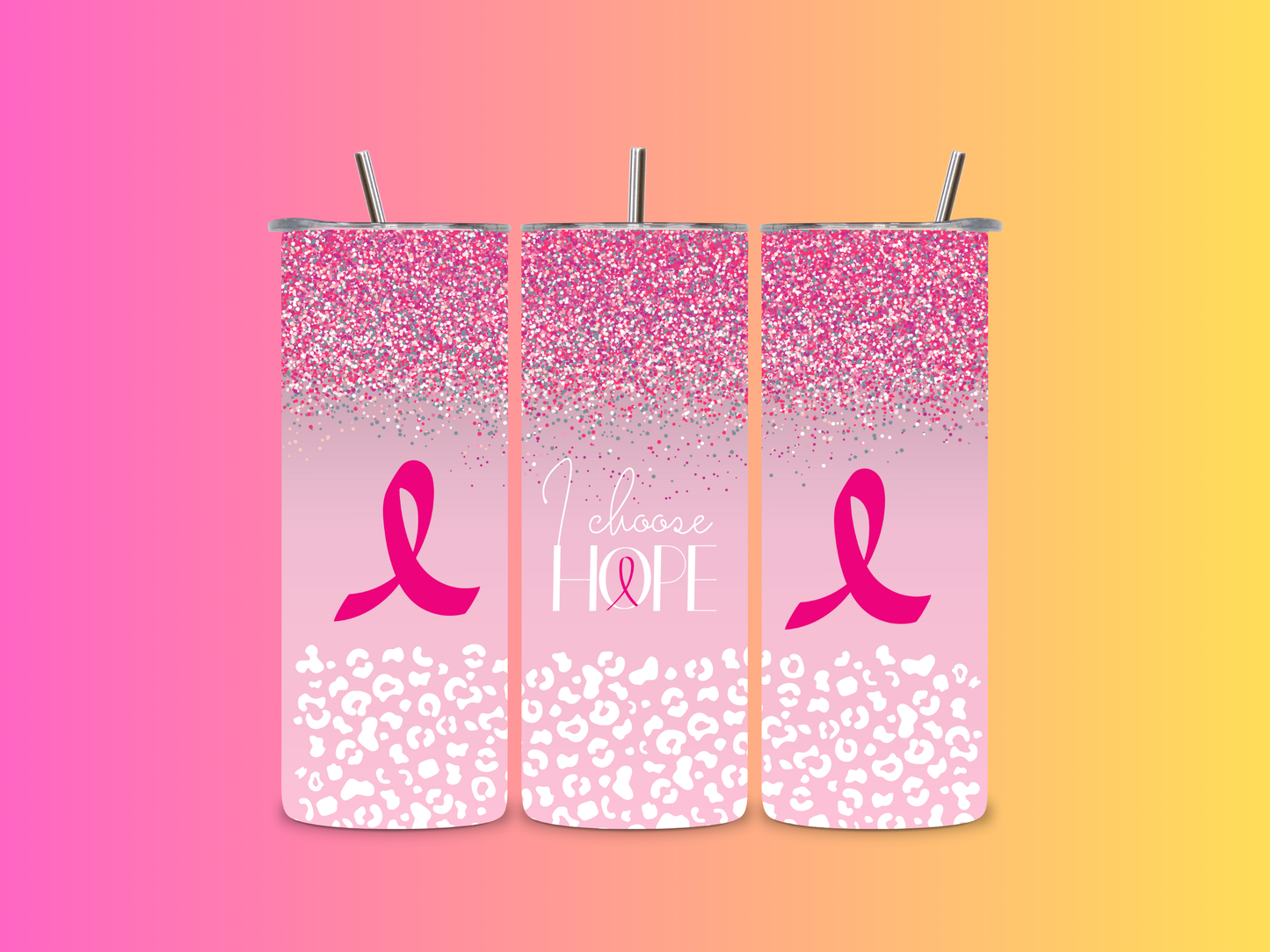 20oz Breast Cancer Tumbler