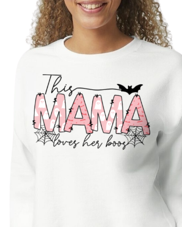 "This Mama" Halloween Fleece Crew