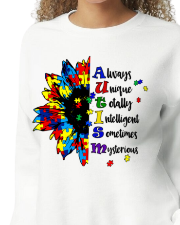 Sunflower Autism Fleece Crew